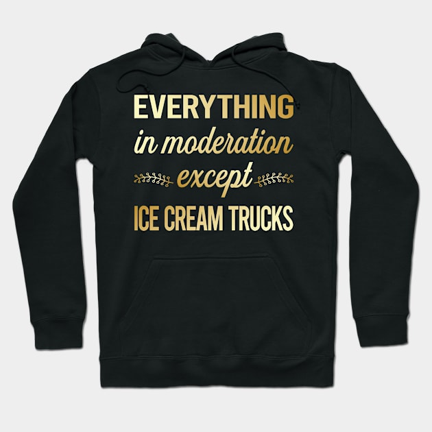 Funny Moderation Ice Cream Truck Trucks Hoodie by lainetexterbxe49